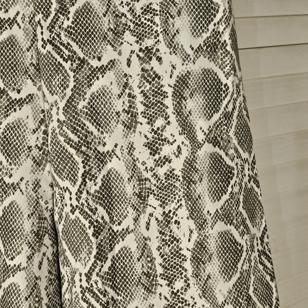 Commando Womens Gray White Faux Leather Snake Print Pants Medium - Picture 3 of 4